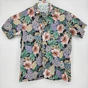 Vintage Big Kanaka Shirt Mens 2X Hawaiian Floral‎ Short Sleeve Made In USA